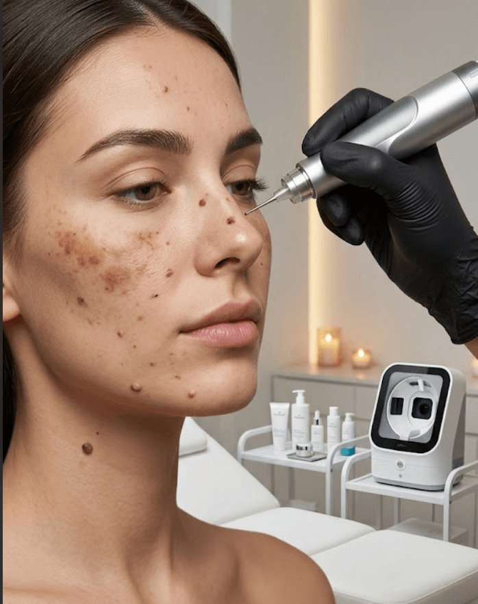 Skin tag and skin spot removal treatment