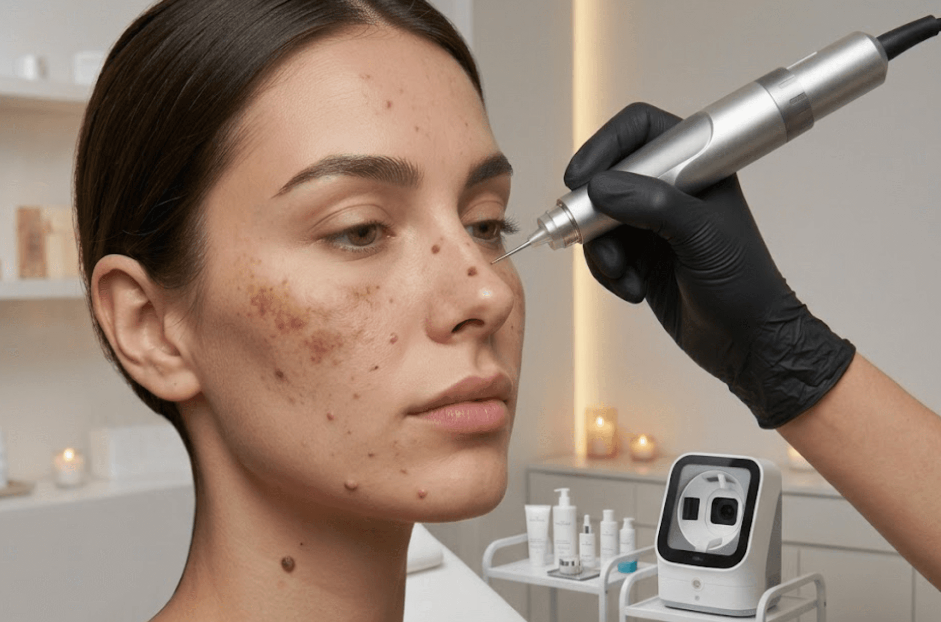 Skin tag and skin spot removal treatment